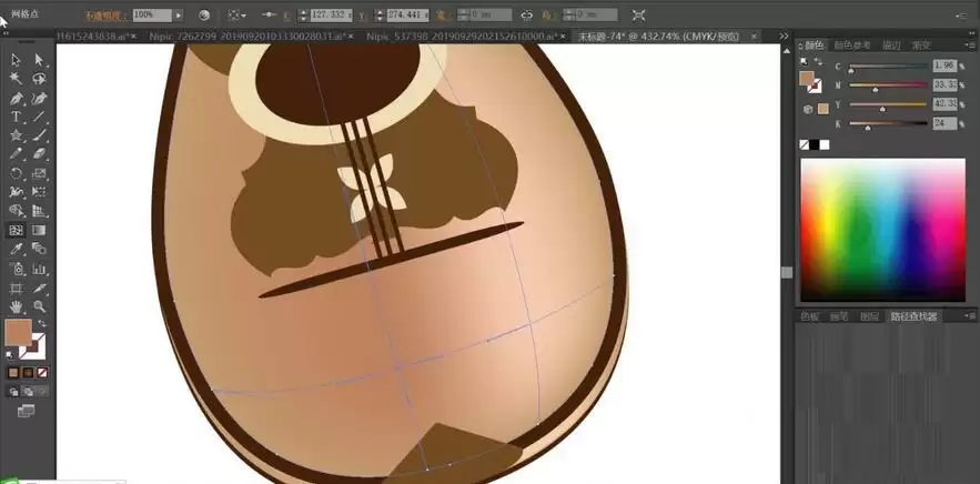 ai如何绘制曼陀铃乐器 ai如何绘制曼陀铃乐器