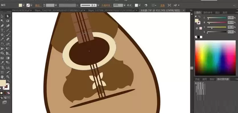 ai如何绘制曼陀铃乐器 ai如何绘制曼陀铃乐器