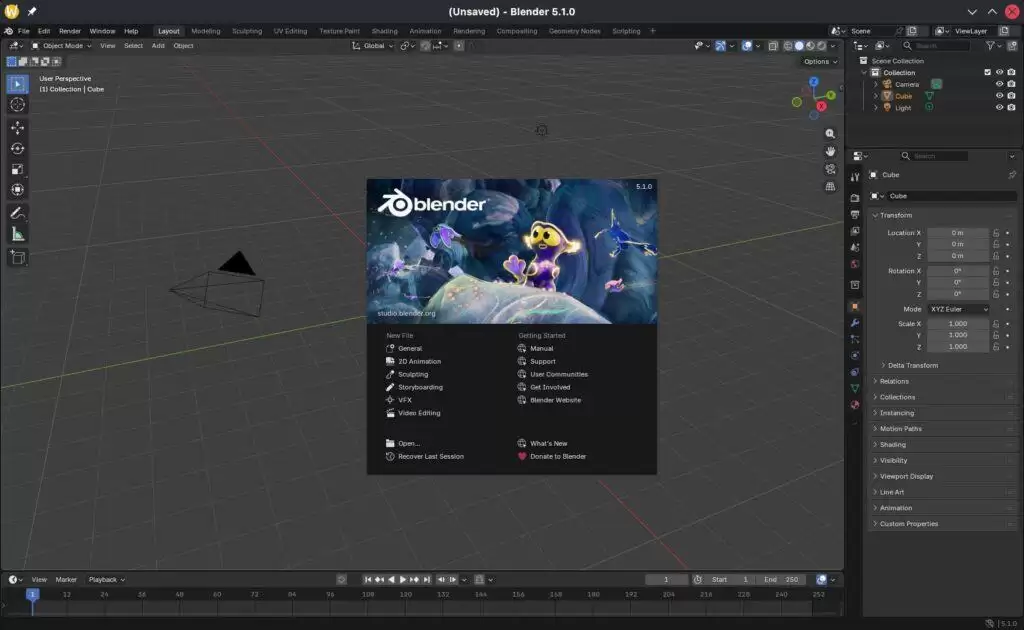 开源 3D 创作软件 Blender 5.1 发布:评估形态键提速超 300% 开源 3D 创作软件 Blender 5.1 发布:评估形态键提速超 300%