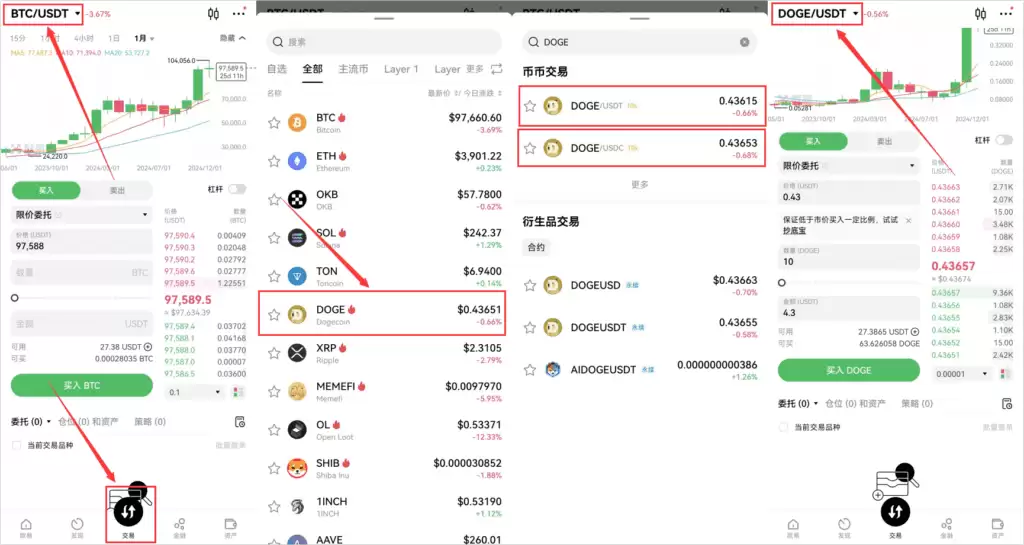 ŷ��OKX����������DOGE�����ҵļ�����ʽ����