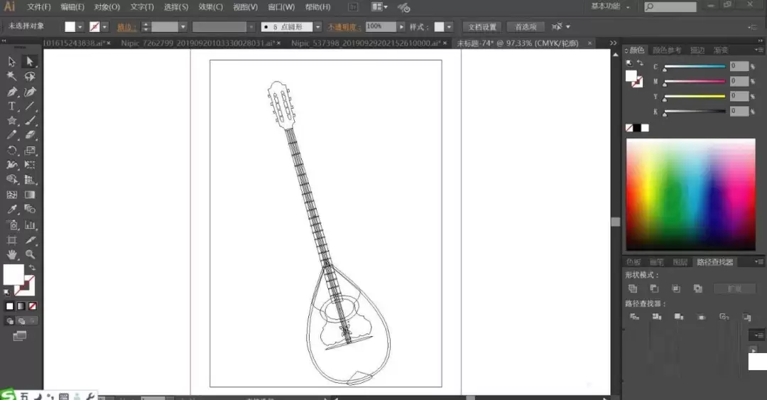 ai如何绘制曼陀铃乐器 ai如何绘制曼陀铃乐器