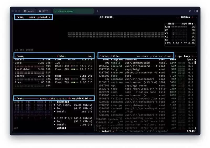 linux系统监控工具小神器!超全面的Btop安装和使用指南 linux系统监控工具小神器!超全面的Btop安装和使用指南