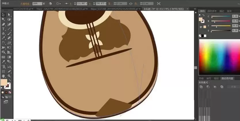 ai如何绘制曼陀铃乐器 ai如何绘制曼陀铃乐器