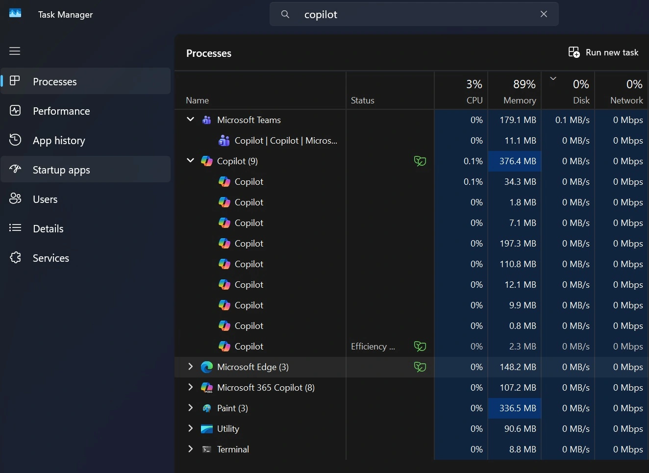 ΢�� Win11 �°� Copilot �������� Edge ��������ڴ�ռ�����