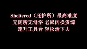庇护所专家难度怎么玩 庇护所专家难度怎么玩