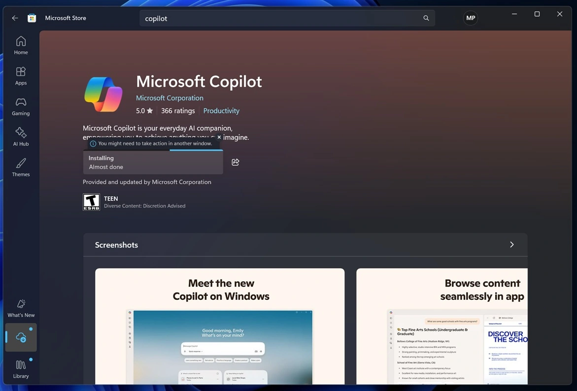 ΢�� Win11 �°� Copilot �������� Edge ��������ڴ�ռ�����