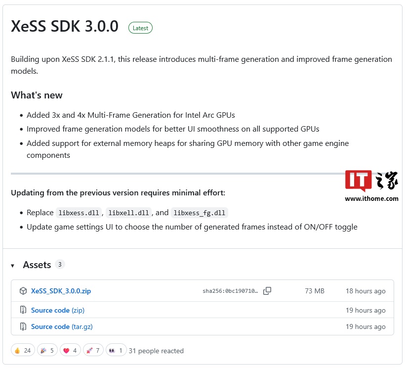 Ӣ�ض����� XeSS 3 SDK�����㿪����Ϊ��Ϸ�����֡����֧��