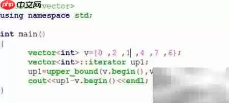 C++��std::upper