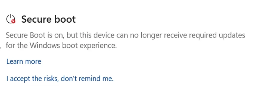安全启动证书更迭倒计时,微软推 Win10/Win11 可视化警告 安全启动证书更迭倒计时,微软推 Win10/Win11 可视化警告