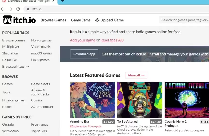 itch.io��Ϸ����