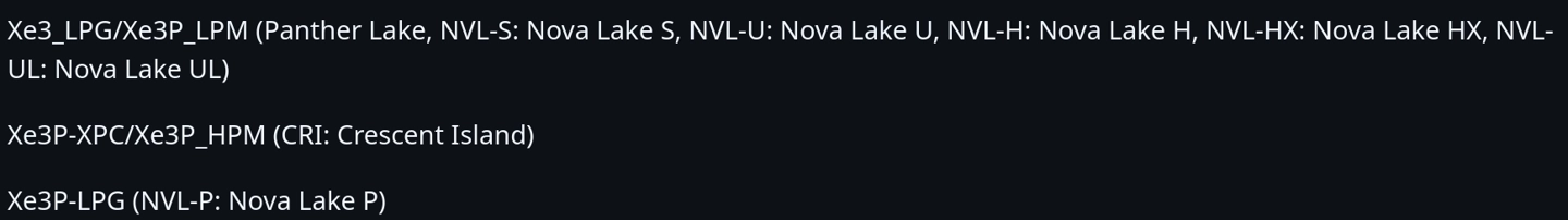 ��Ӣ�ض� "Nova Lake" ���������� Xe3 / Xe3P GPU IP��AX �߽ױ���ȡ��