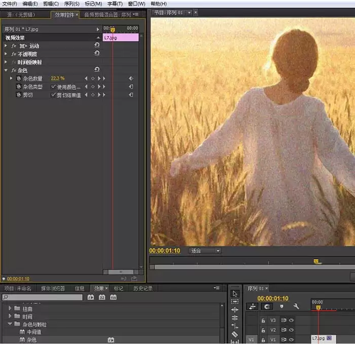 premiere��ô����Ƶ������ɫЧ��