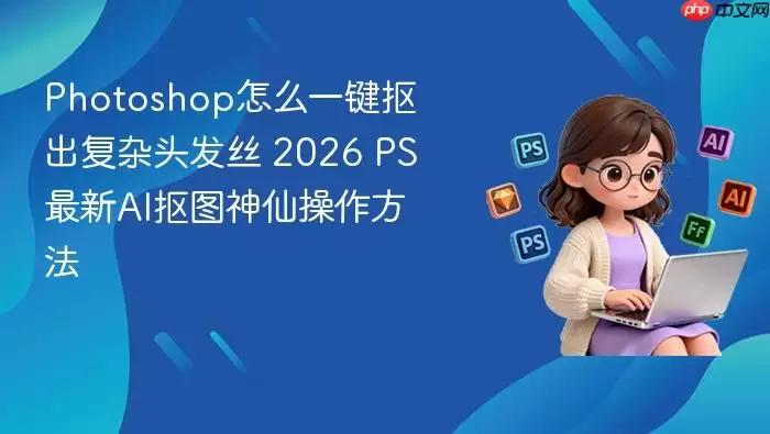 Photoshop��ôһ���ٳ�����ͷ��˿ 2026 PS����AI��ͼ���ɲ�������_���ۿ�