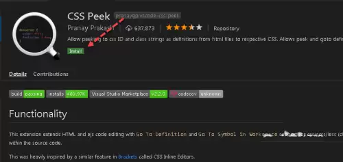 VSCODE��ô��װCSS Peek������ٲ鿴CSS����-��װCSS Peek�������ϸ����