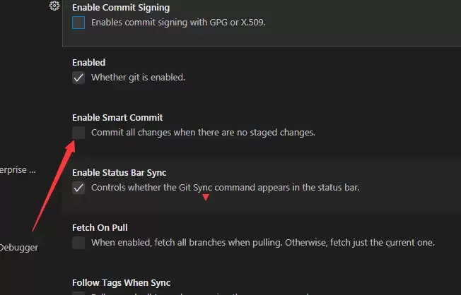 VSCode中git怎么开启智能提交-git开启智能提交的详细步骤分享 VSCode中git怎么开启智能提交-git开启智能提交的详细步骤分享