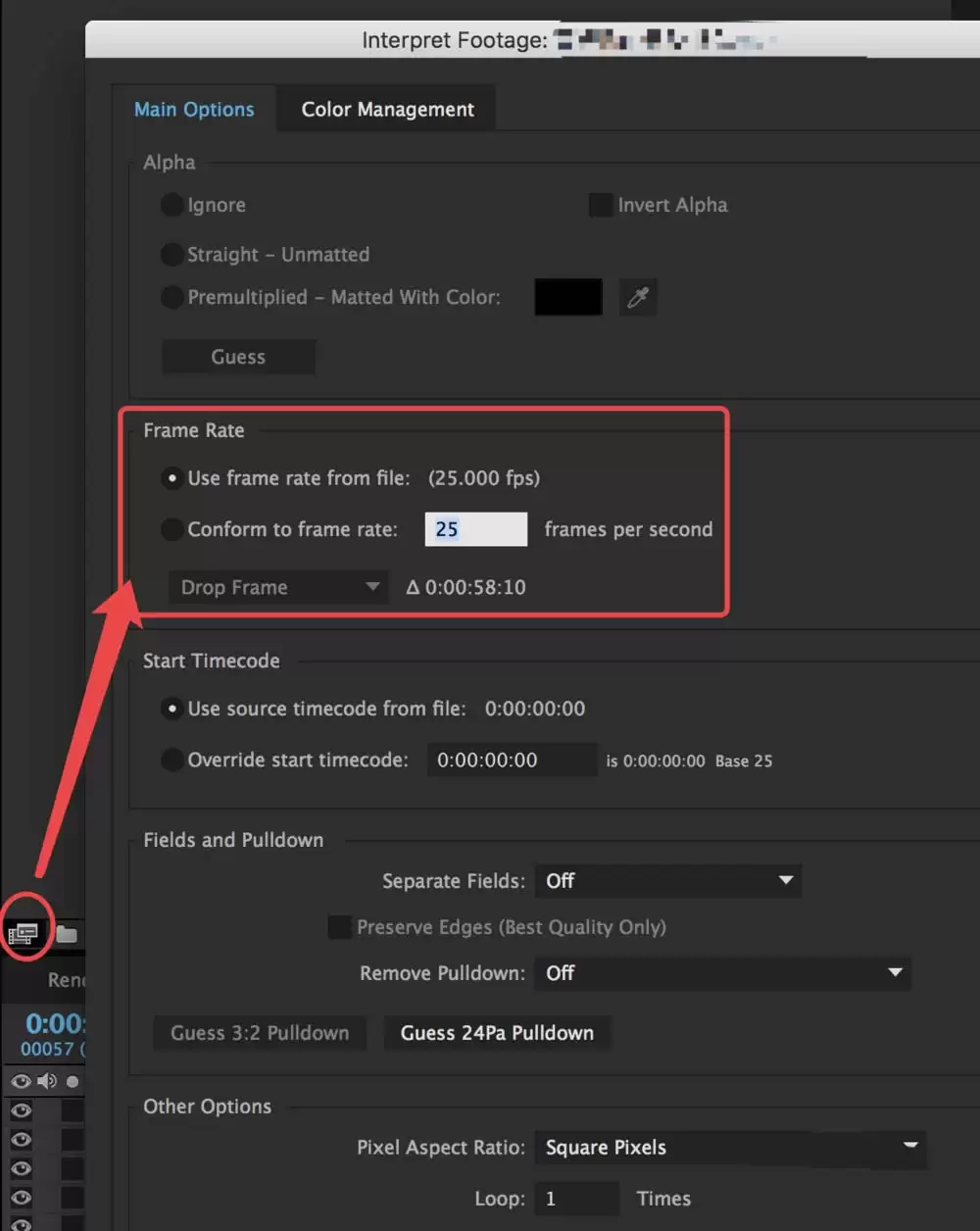 Premiere��ô�����زĸ��ĵ������е�֡��