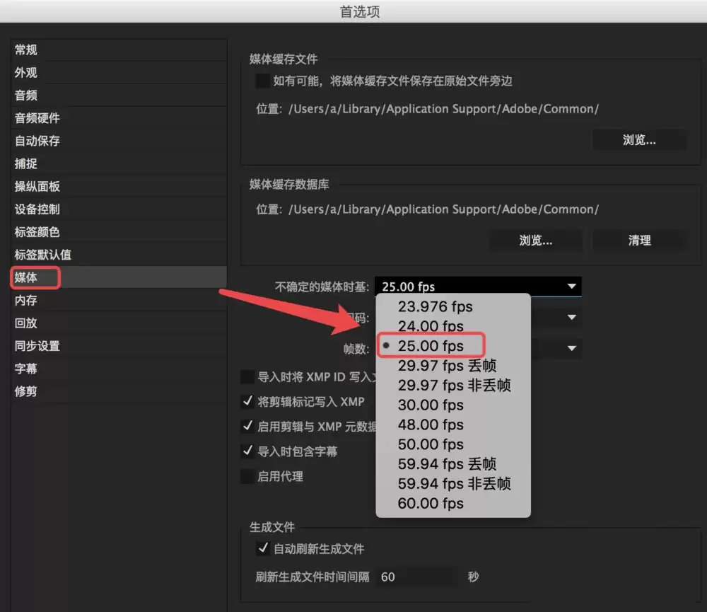 Premiere��ô�����زĸ��ĵ������е�֡��