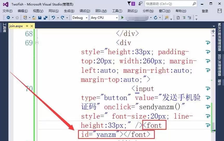 VisualStudio��ҳ��ôʵ�ְ�ť��ȡ�ֻ���֤��