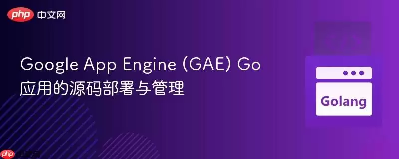 Google App Engine (GAE) Go 应用的源码部署与管理 Google App Engine (GAE) Go 应用的源码部署与管理