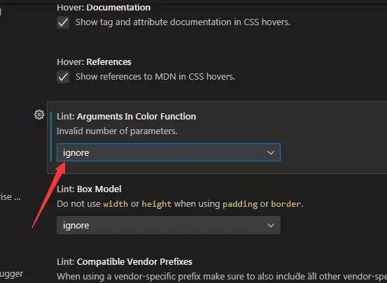 VSCode��ɫ�����е�lint����ͬ������������-������ɫ�����е�lint����ͬ��Ĳ���