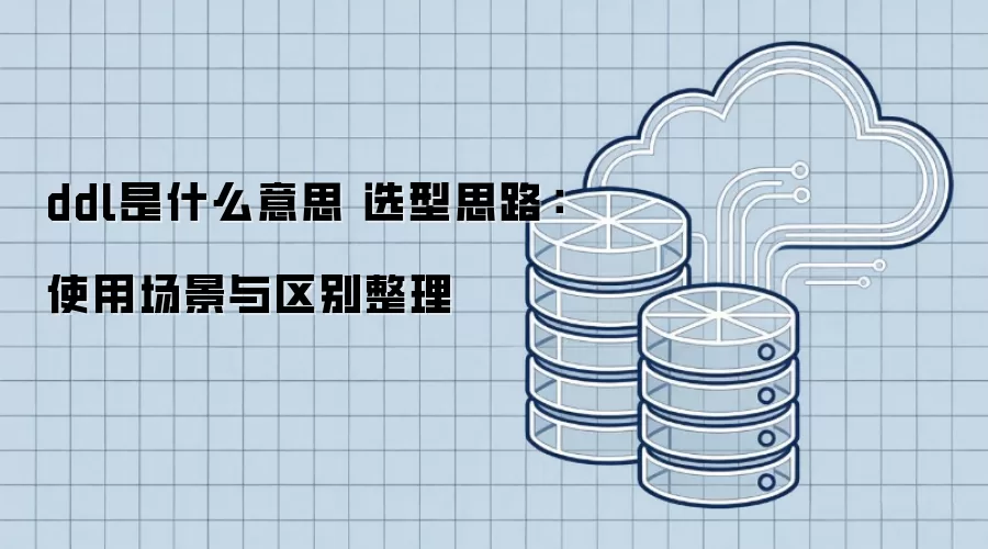 ddl��ʲô��˼ ѡ��˼·��ʹ�ó�������������