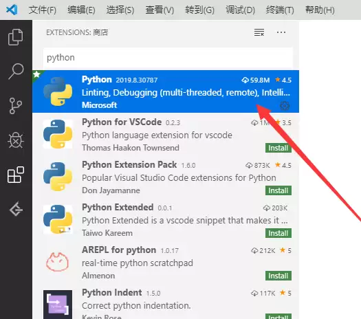 vscode�������python