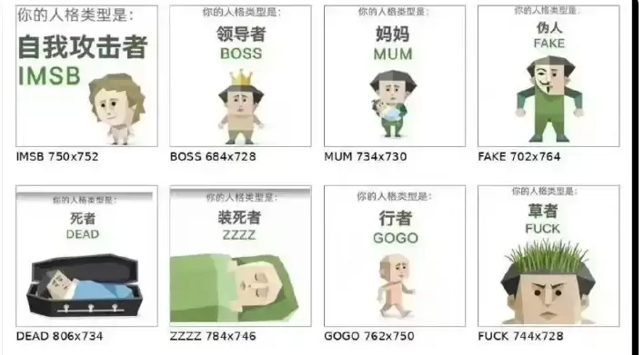 �ӡ���ඡ�������Ǯ�ߡ���SBTI��ǩ���������������ͼ��