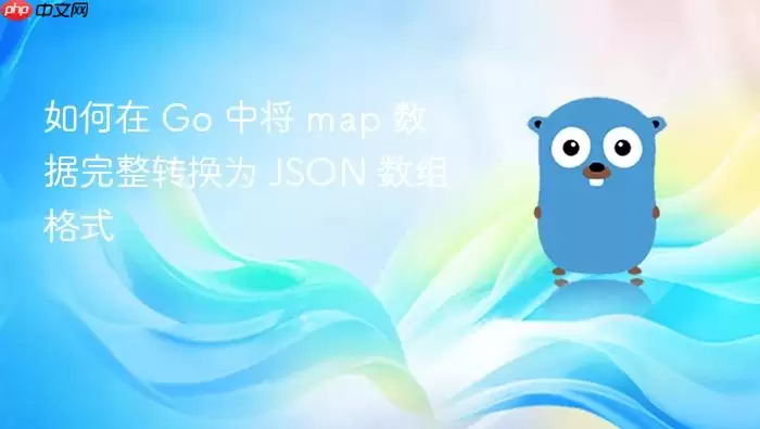 ����� Go �н� map ��������ת��Ϊ JSON �����ʽ