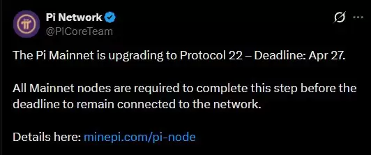 Pi Network �������� 4 �� 27 ��������Э�� 22���������ᷢ��ʲô��