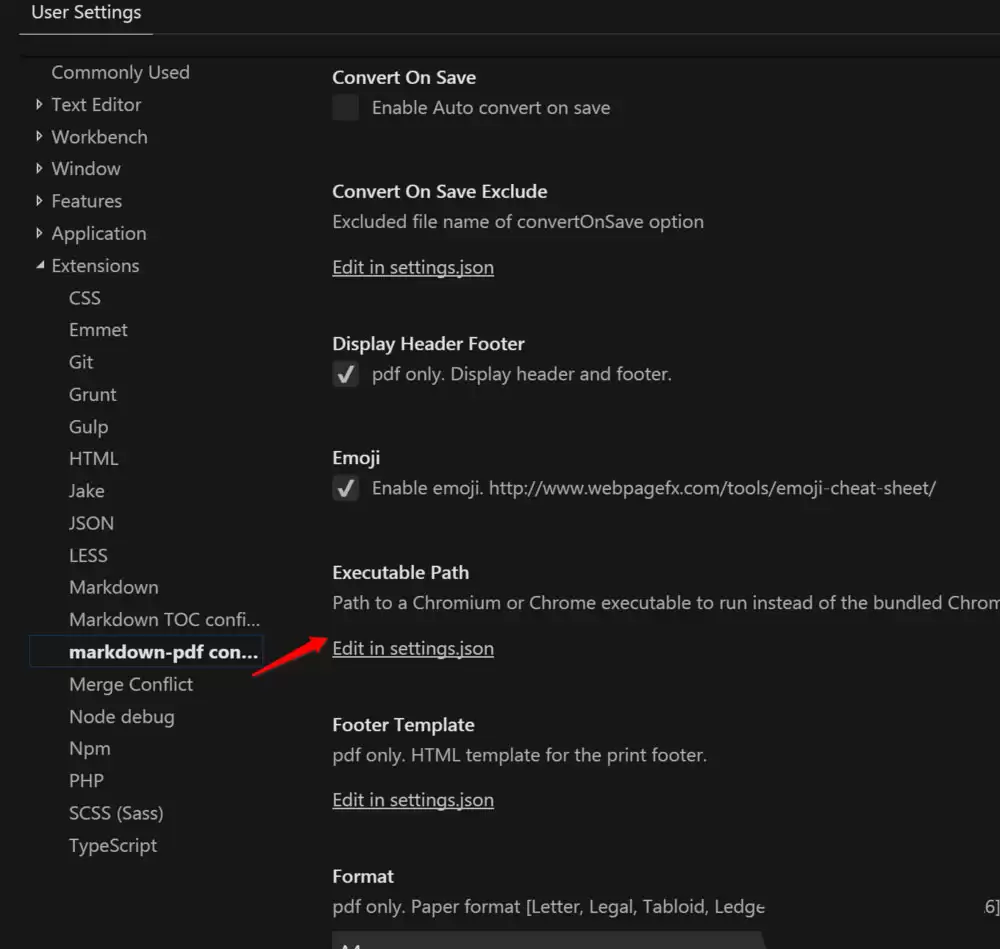 vscode���Markdown PDF���ת��PDF�������ô��