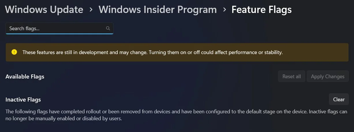 ΢�� Win11 �����롰���ܱ�־��ҳ�棬�û����ֶ�����ϵͳ�¹���