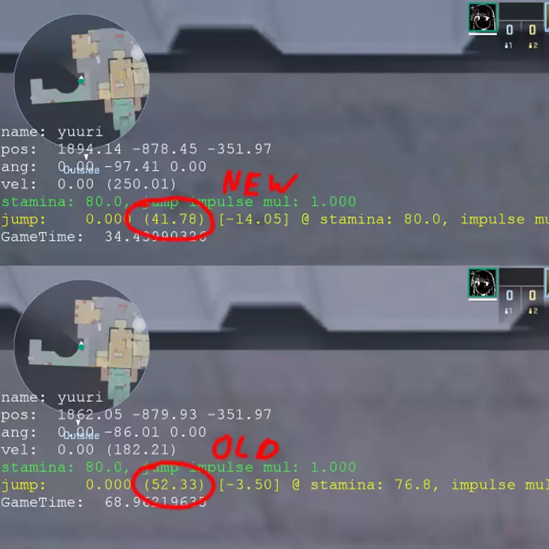 CS2��Ծ���ư���ʵ�����߶ȱ���12�룬�������������ѳ���ʷ��