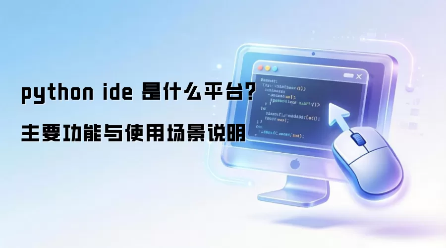 python ide ��ʲôƽ̨����Ҫ������ʹ�ó���˵��