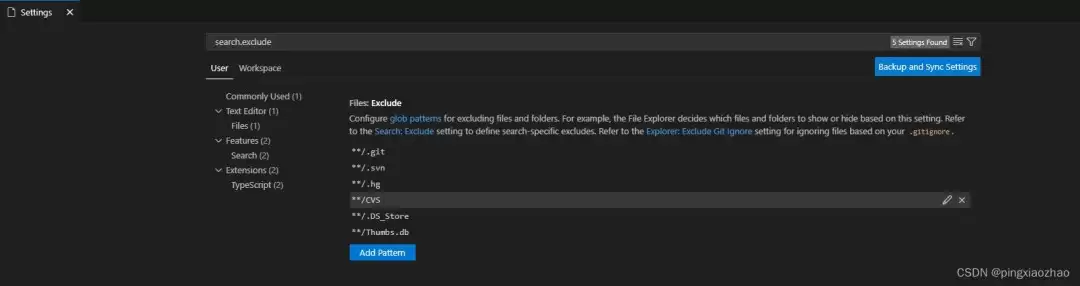 VScodeȫ����������/��ʾ����ָ���ļ����ͼ��ļ��еķ���