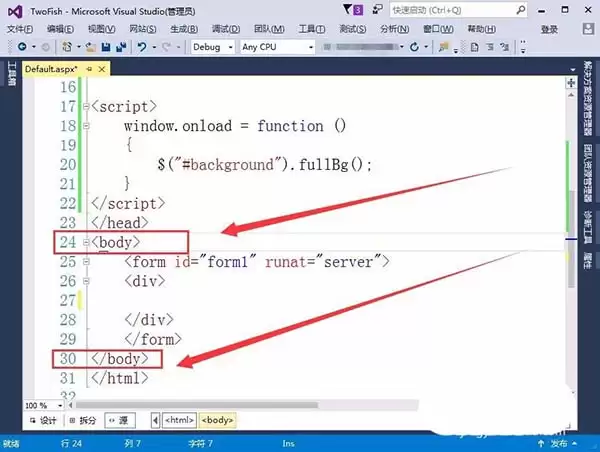 VisualStudio��ô����ҳ����ȫ����ʾ�ı���ͼƬ