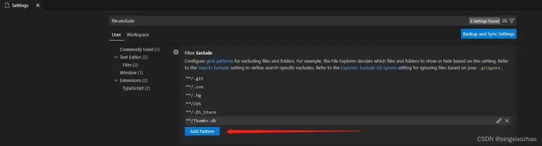 VScodeȫ����������/��ʾ����ָ���ļ����ͼ��ļ��еķ���