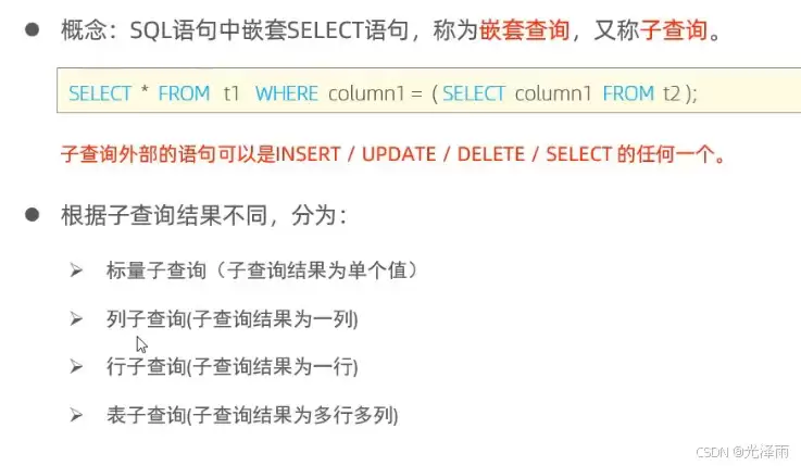 Mysql���ݿ��е��Ӳ�ѯ�������Ӳ�ѯ�����Ӳ�ѯ�����Ӳ�ѯ�����Ӳ�ѯʵ������