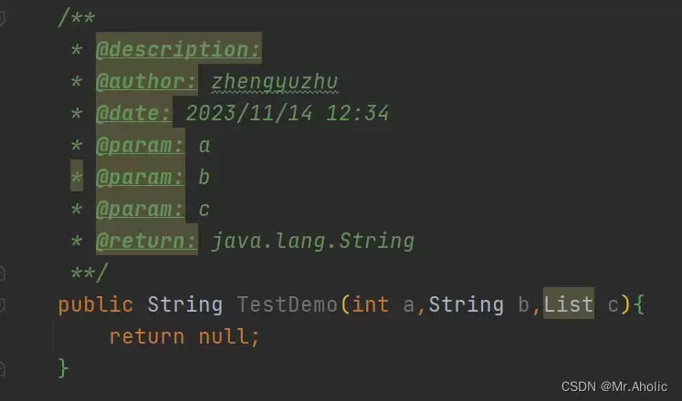 IDEAΪ��ͷ�������ע��ģ�����