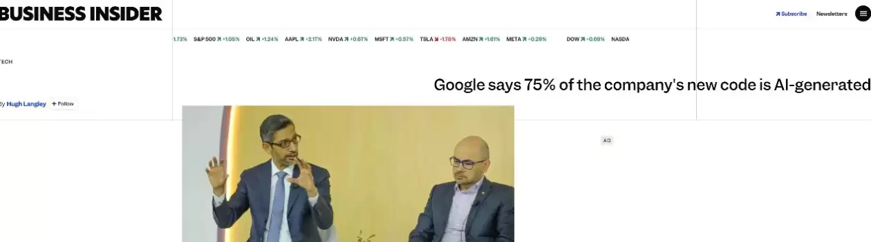 �ȸ裺�ڲ�75%�´�����AI���ɣ�����ʦת��Ϊ���Ա