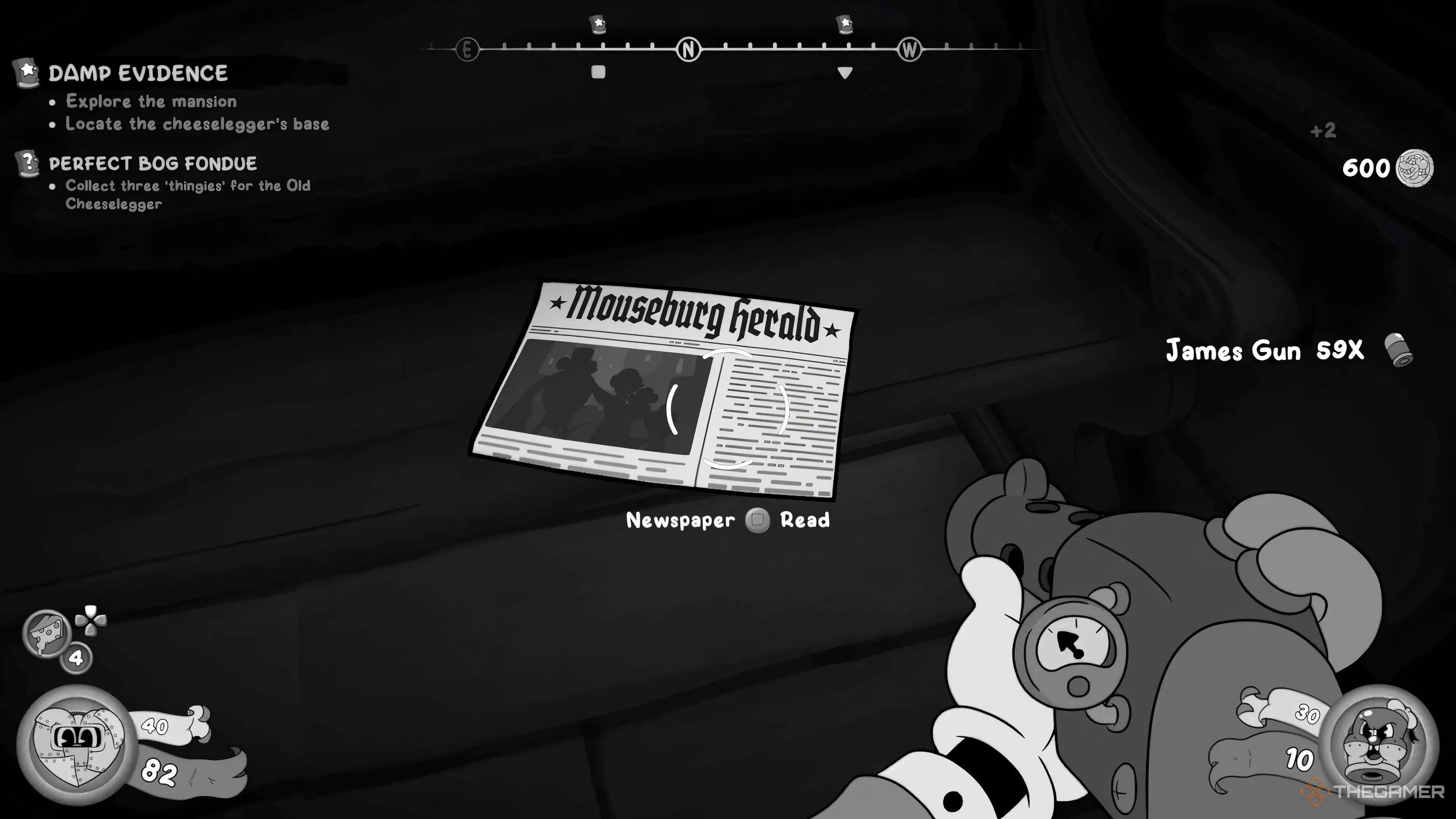 �ڡ�Mouse: P.I. For Hire����Ѱ��ÿһ�ݱ�ֽ��λ��