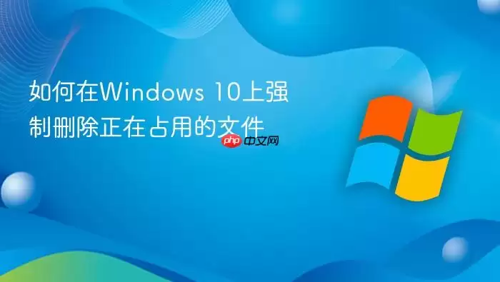 �����Windows 10��ǿ��ɾ������ռ�õ��ļ�