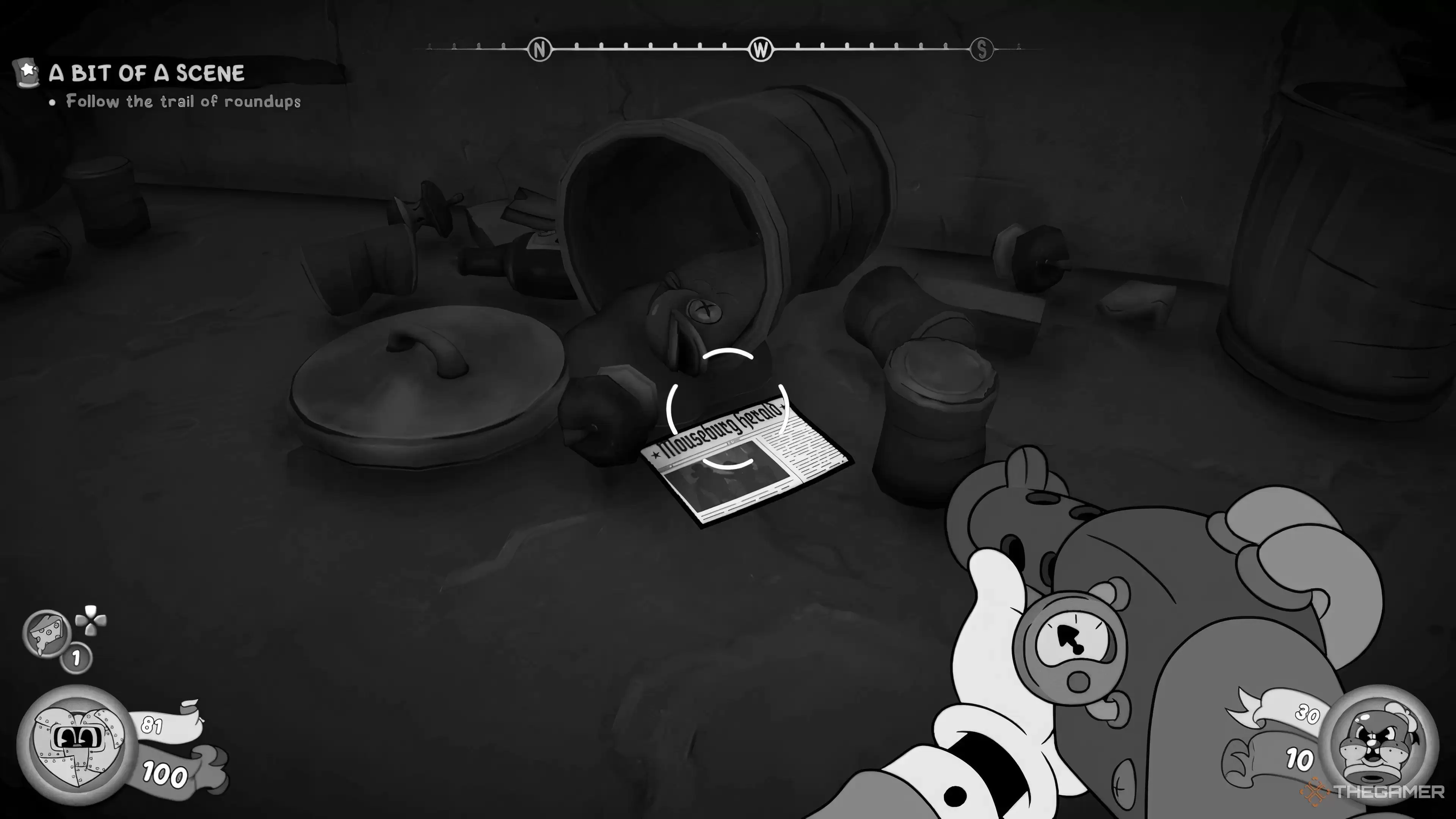 �ڡ�Mouse: P.I. For Hire����Ѱ��ÿһ�ݱ�ֽ��λ��