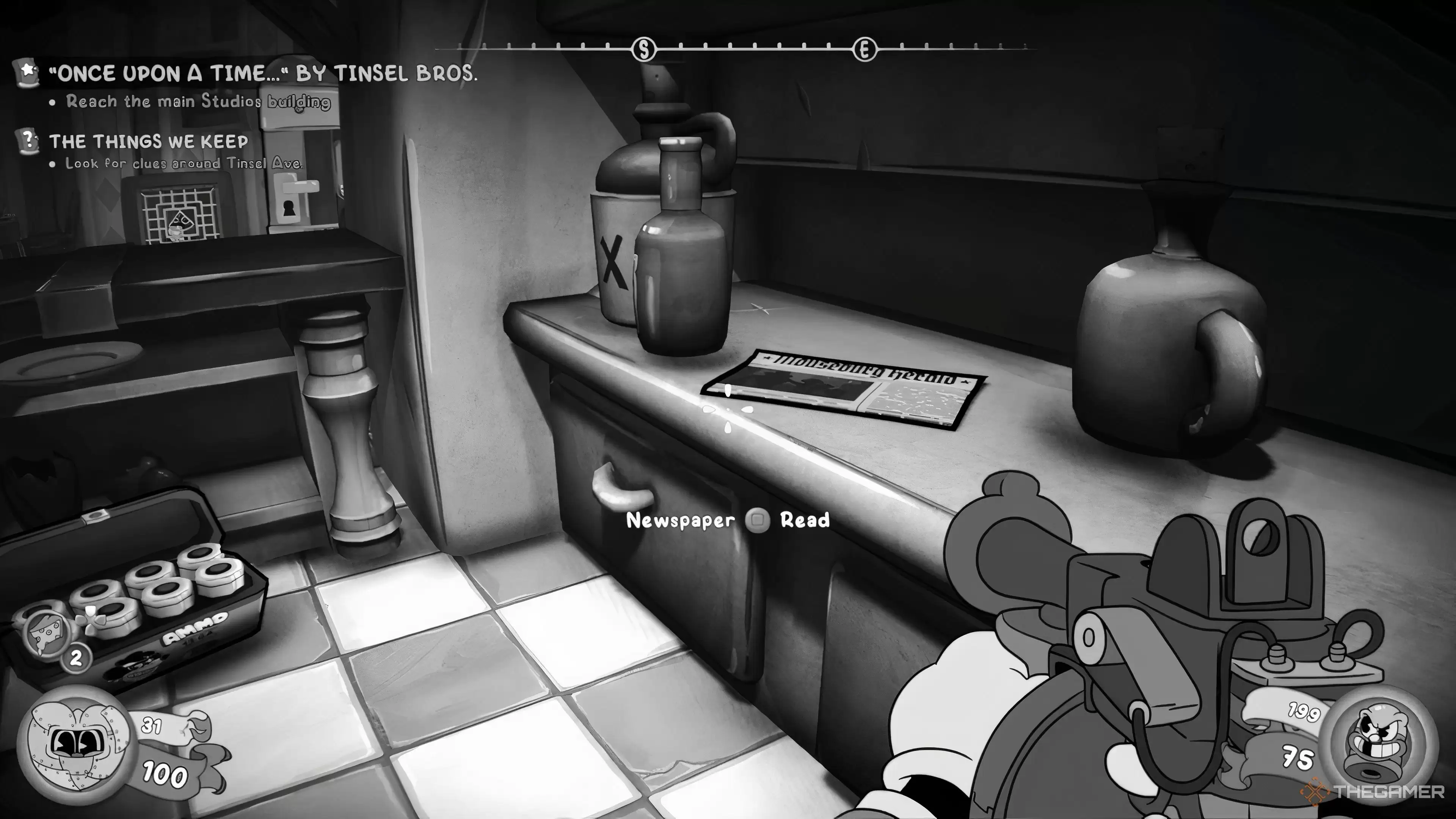 �ڡ�Mouse: P.I. For Hire����Ѱ��ÿһ�ݱ�ֽ��λ��