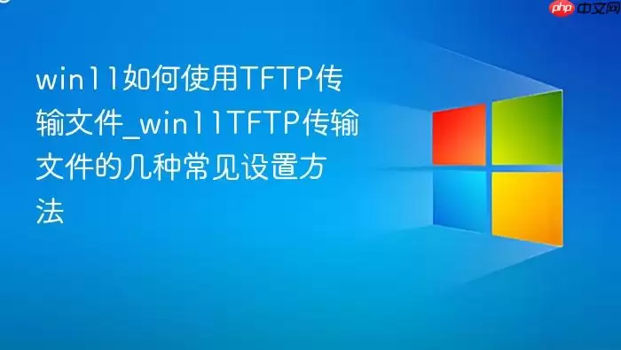 win11���ʹ��TFTP�����ļ�_win11TFTP�����ļ��ļ��ֳ������÷���