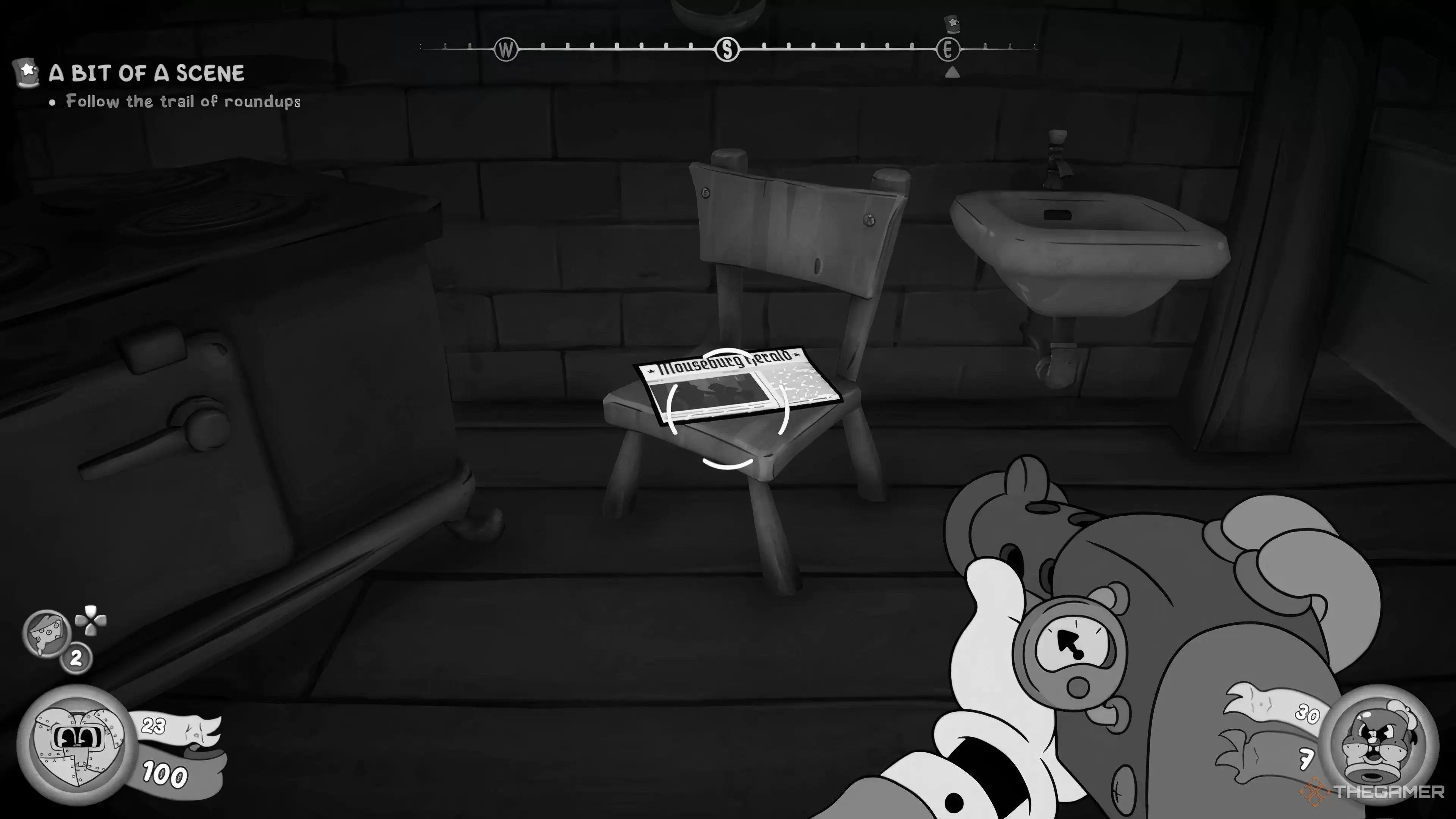 �ڡ�Mouse: P.I. For Hire����Ѱ��ÿһ�ݱ�ֽ��λ��