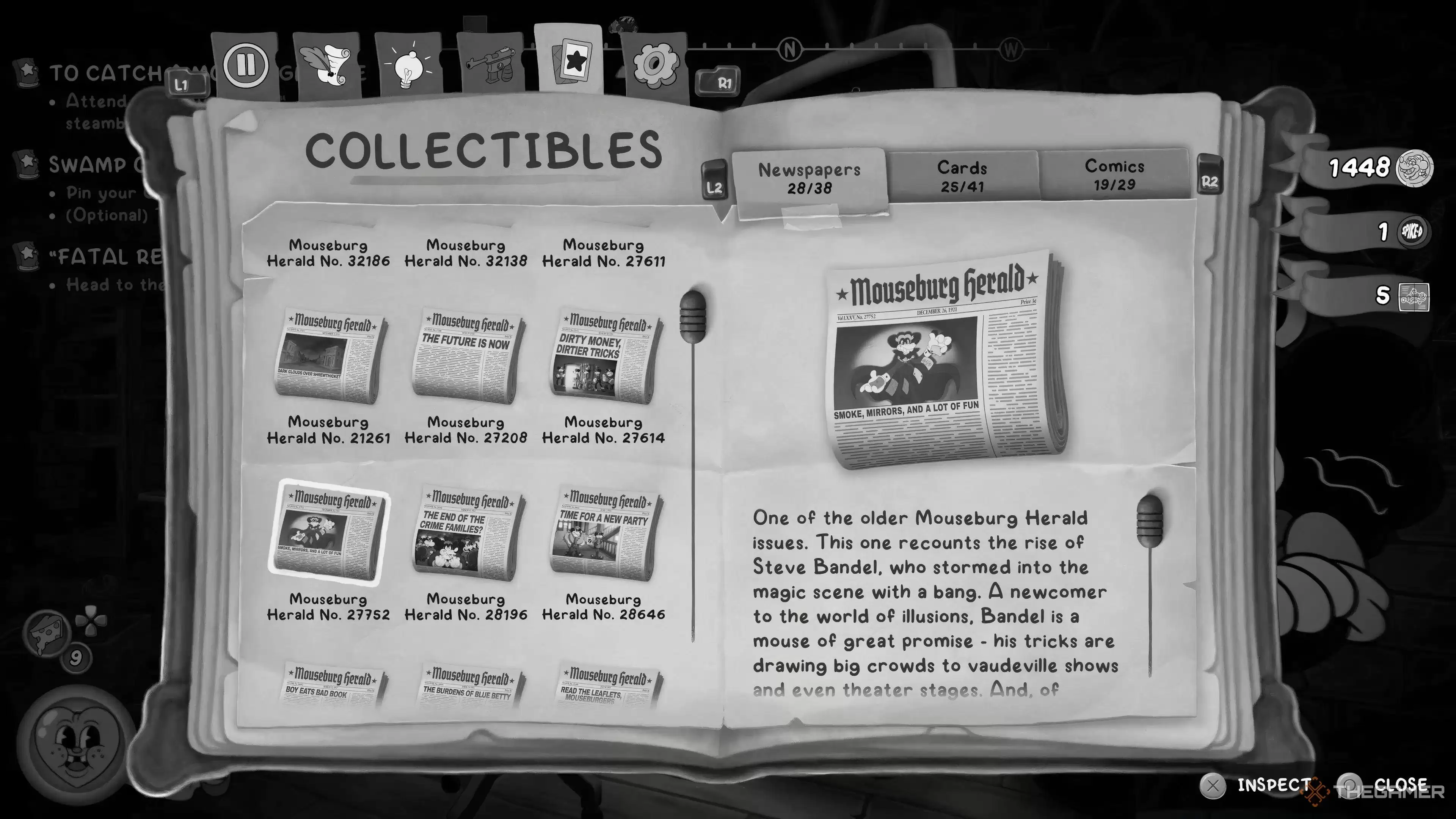 �ڡ�Mouse: P.I. For Hire����Ѱ��ÿһ�ݱ�ֽ��λ��