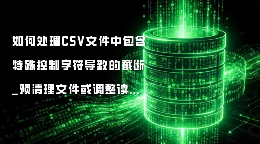 ��δ���CSV�ļ��а�����������ַ����µĽض�_Ԥ�����ļ��������ȡ�ֽ��趨