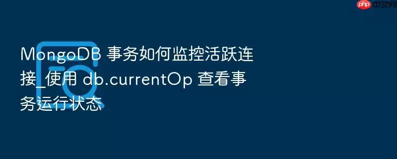 MongoDB ������μ�ػ�Ծ����_ʹ�� db.currentOp �鿴��������״̬