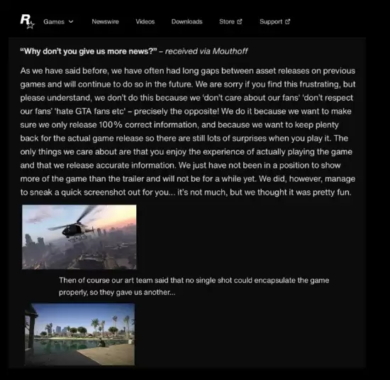 ��GTA6������Ϣȥ���ˣ���������R����Ļ ԭ�������ع�