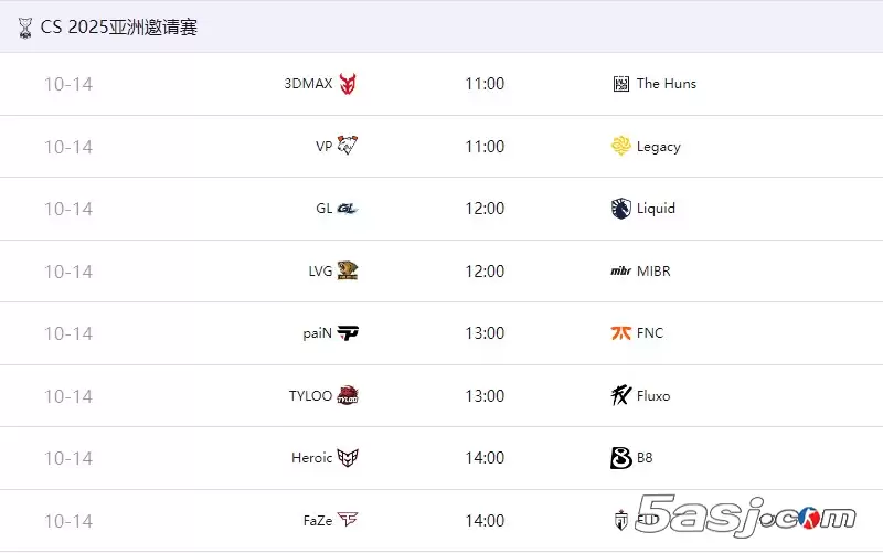2025��CAC 10��14���Ϻ���ս��100�����𽱽������CS2Ȧ��Liquid/FaZe���������㣬TYLOO�������ڣ�